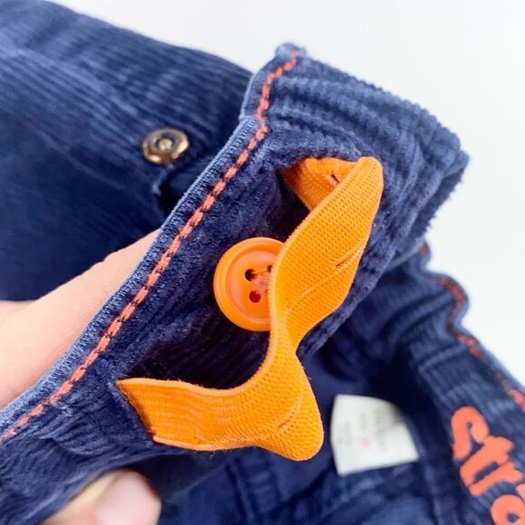 Crewcuts navy blue corduroy straight leg pants 10 - Picture 5 of 11